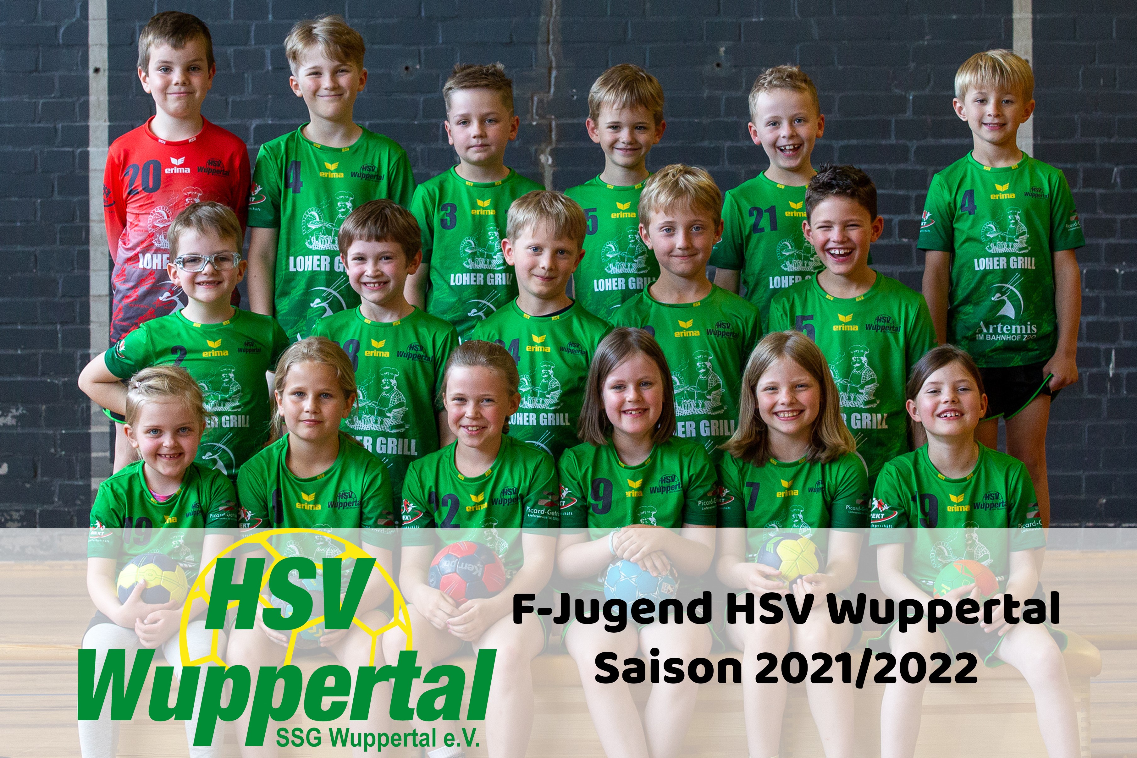 männliche F-Jugend HSV Handball